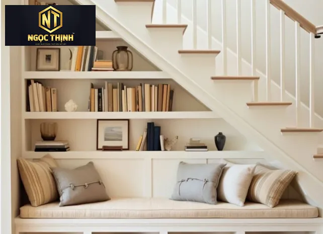 KỆ CẦU THANG KẾT HỢP GHẾ SOFA ĐA DỤNG - KCT03